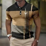 Men's Polo Shirt Graphic Prints Turndown Outdoor Street Short Sleeves Print Button-Down Clothing Sports Fashion Streetwear