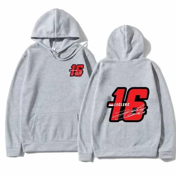 Autumn/Winter Fashion Hoodie Pattern Sweatshirt Size 16 Charles Leclerc Racer Printed Hoodie Hoodie for Men and Women Warm Top