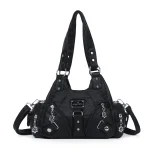 Women's Vintage Shoulder Bag Multi-functional Pu Tote Bag Fashion Messenger Bags Purses and Handbags