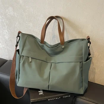 Nylon shoulder bag winter new simple fashion tote bag ladies crossbody large capacity hand-held popular tote bag