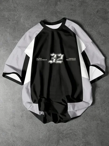 Men's Letter 78 Print Short Sleeve T-Shirt Summer Graphic Tee Baseball Jerseys Plus Size Women's Sport T-Shirt