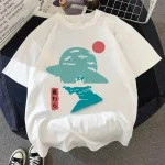 Women Clothing Japanese Anime One Piece Luffy Chopper Peripheral Clothes Women Cartoon Tshirt Fashion Harajuku Ullzang Top Y2k